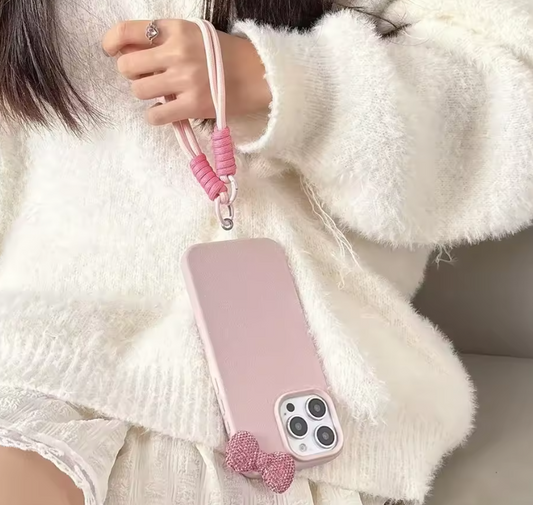 Pink Litchi Charm Case – Girly Dream Edition